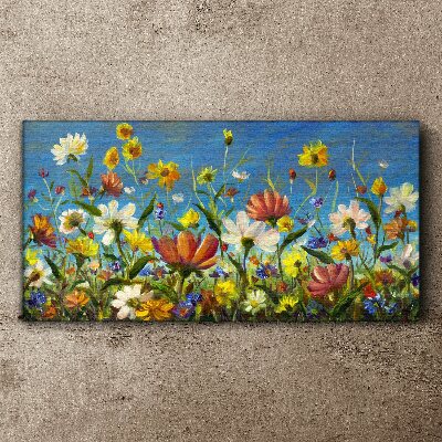 Obraz na plátně Malování květiny louka