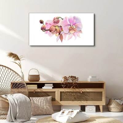Obraz na plátně Akvarel orchidej květina