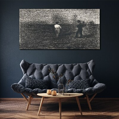Obraz na plátně Moderní rolníky Seurat