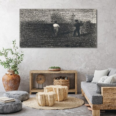 Obraz na plátně Moderní rolníky Seurat