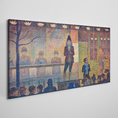 Obraz na plátně Cirkusová sideshow Seurat