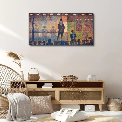 Obraz na plátně Cirkusová sideshow Seurat
