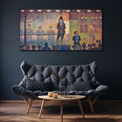 Obraz na plátně Cirkusová sideshow Seurat
