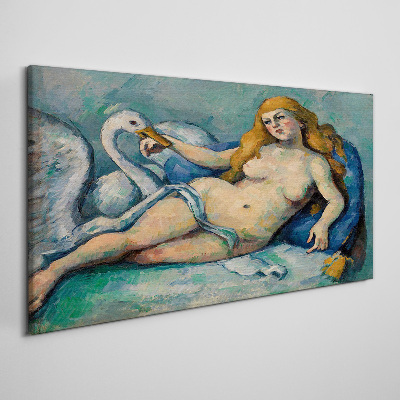 Obraz na plátně Leda a Swan Paul Cézanne