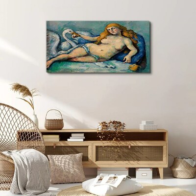 Obraz na plátně Leda a Swan Paul Cézanne