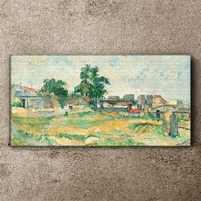 Obraz na plátně Krajina Paříže Cézanne