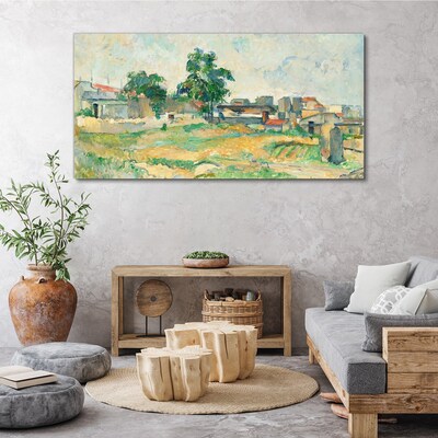 Obraz na plátně Krajina Paříže Cézanne