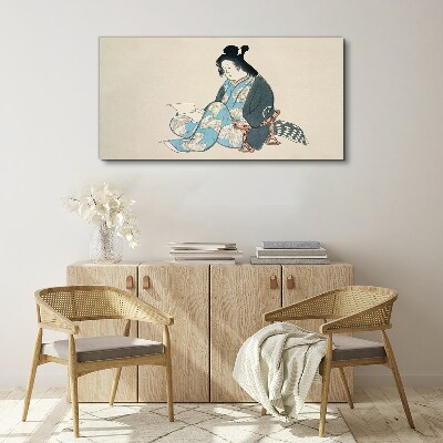 Obraz na plátně Asijské ženy Kimono