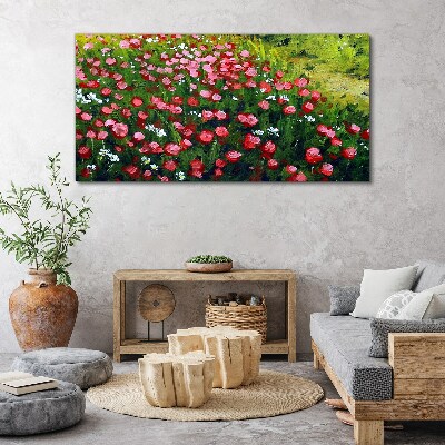 Obraz na plátně Květiny pole příroda