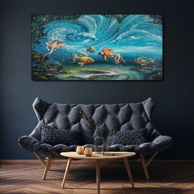 Obraz na plátně Malování zvířat ryby