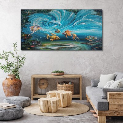 Obraz na plátně Malování zvířat ryby