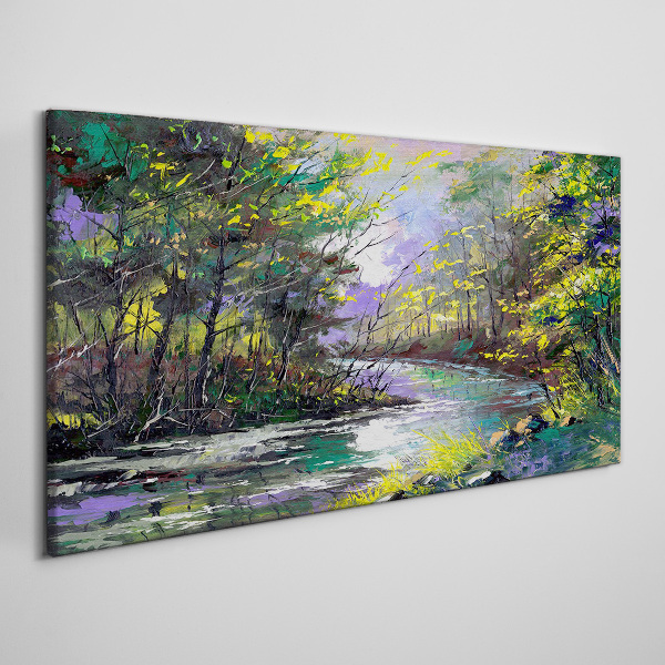 Obraz na plátně Malování lesních řek