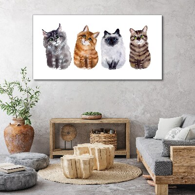 Obraz na plátně Malování zvířat kočky