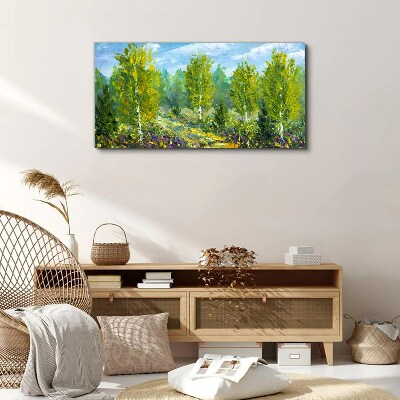 Obraz na plátně Lesní malba