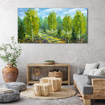 Obraz na plátně Lesní malba