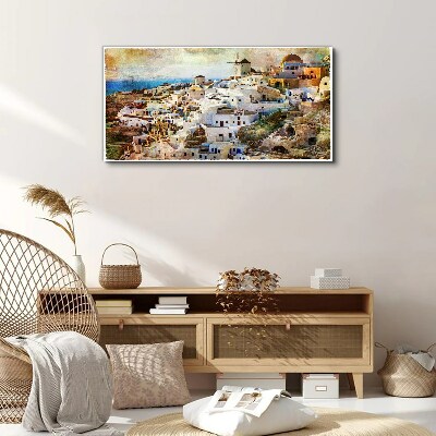 Obraz na plátně Městské moře panoráma města