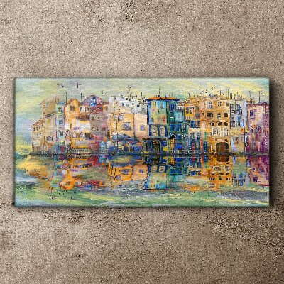 Obraz na plátně Abstrakce městské vody
