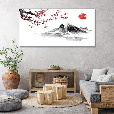 Obraz na plátně Asijský horský inkoust