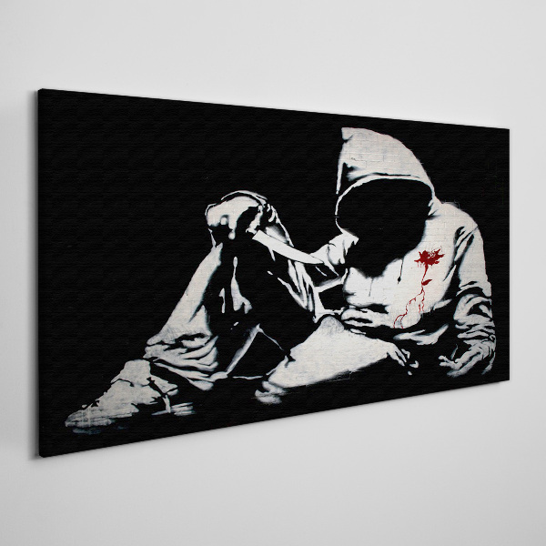 Obraz na plátně Muž s nožem Banksy