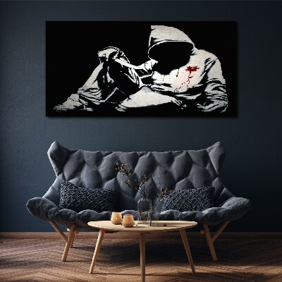Obraz na plátně Muž s nožem Banksy