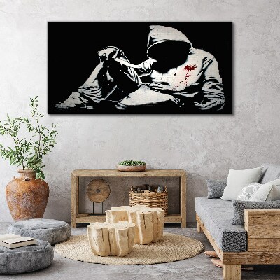 Obraz na plátně Muž s nožem Banksy