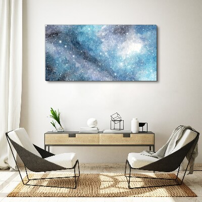 Obraz na plátně Noční obloha galaxie hvězdy