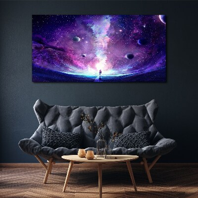 Obraz na plátně Vesmírná cesta galaxií