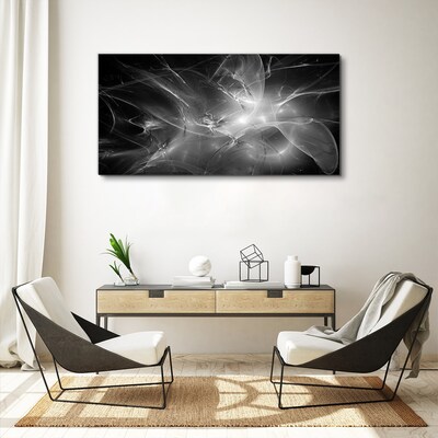 Obraz na plátně Futuristické abstrakce v monochromatickém režimu