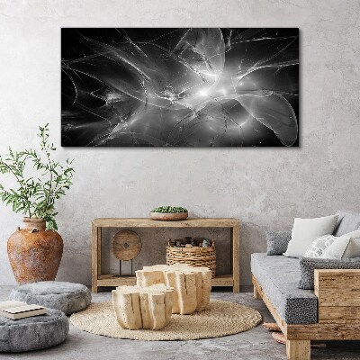 Obraz na plátně Futuristické abstrakce v monochromatickém režimu