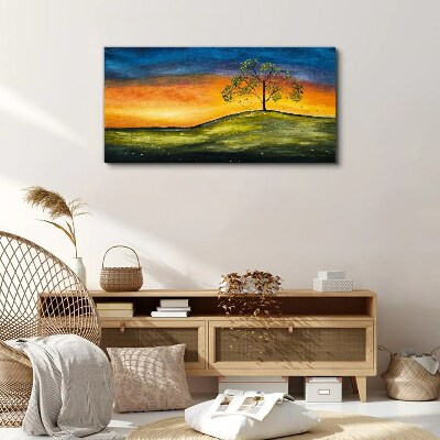 Obraz na plátně Louka Sky Sunset