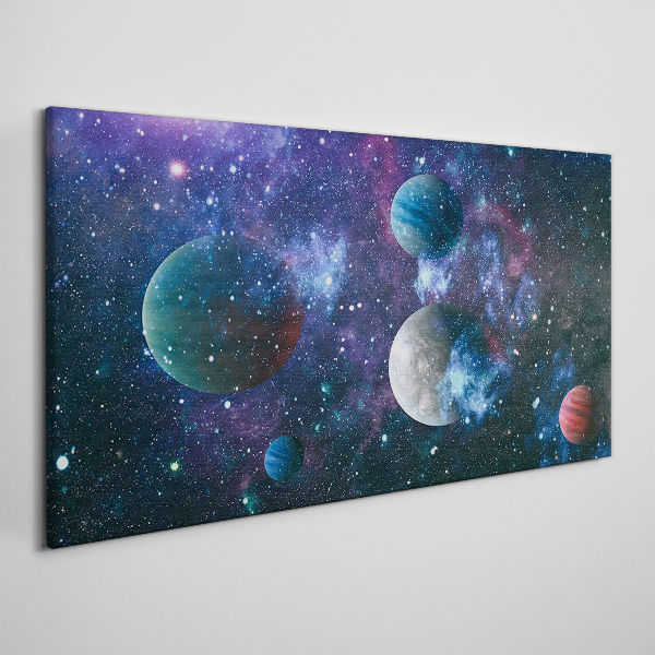Obraz na plátně Vesmírná planetární krajina