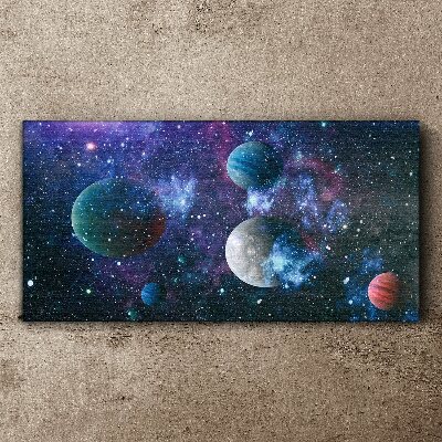 Obraz na plátně Vesmírná planetární krajina