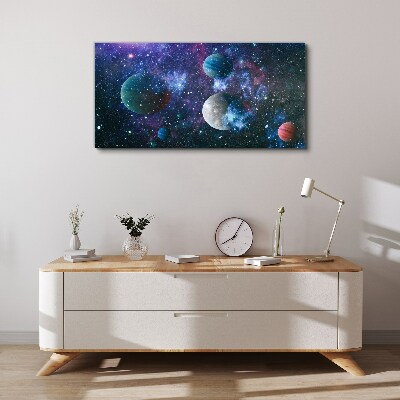 Obraz na plátně Vesmírná planetární krajina