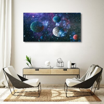 Obraz na plátně Vesmírná planetární krajina