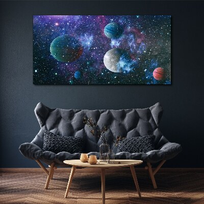 Obraz na plátně Vesmírná planetární krajina