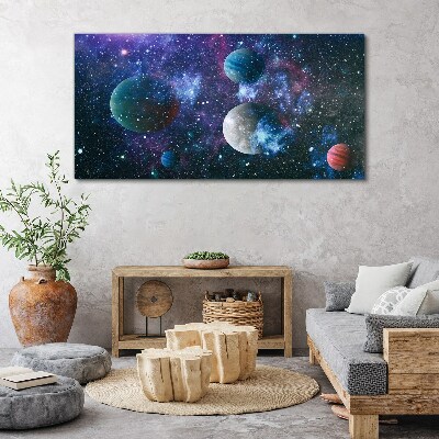 Obraz na plátně Vesmírná planetární krajina