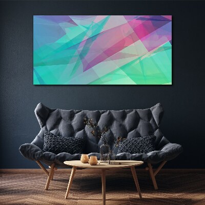 Obraz na plátně Transparentní geometrie v pastelových odstínech