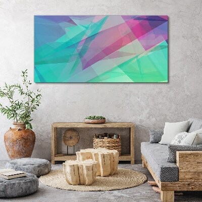 Obraz na plátně Transparentní geometrie v pastelových odstínech