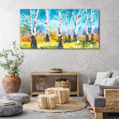 Obraz na plátně Moderní les