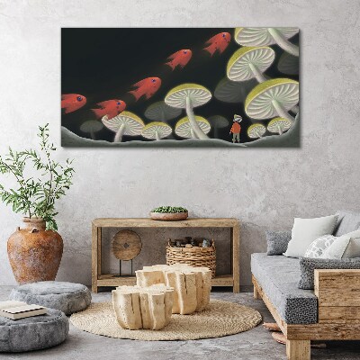 Obraz na plátně Fantazie surrealistické ryby