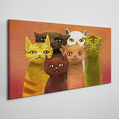 Obraz na plátně Abstrakce zvířat kočky