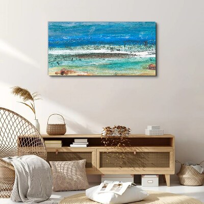 Obraz na plátně Abstrakce pláže moře vlny