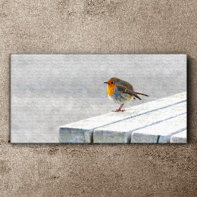 Obraz na plátně Abstraktní zvířecí pták sníh