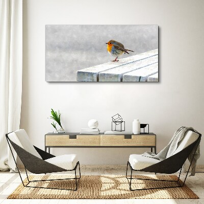 Obraz na plátně Abstraktní zvířecí pták sníh