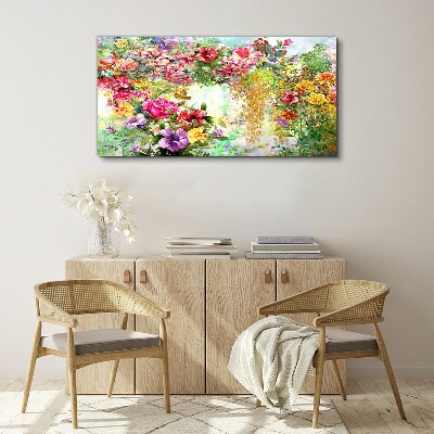 Obraz na plátně Abstrakce květiny příroda