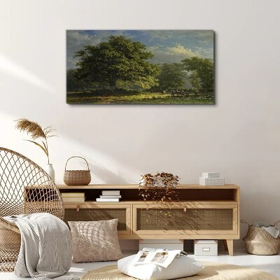 Obraz na plátně Moderní lesní obloha koně