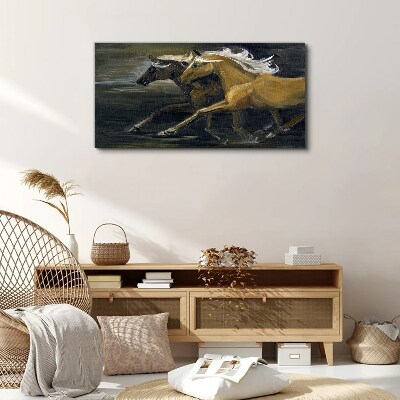 Obraz na plátně Abstrakce zvířat Koně