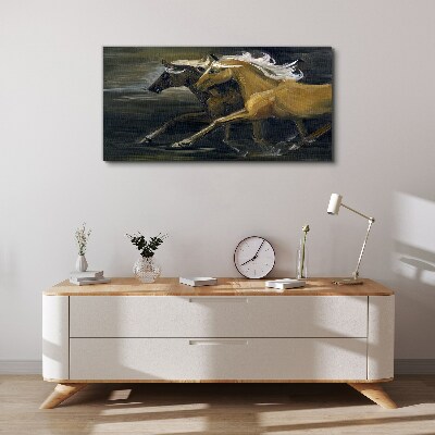 Obraz na plátně Abstrakce zvířat Koně