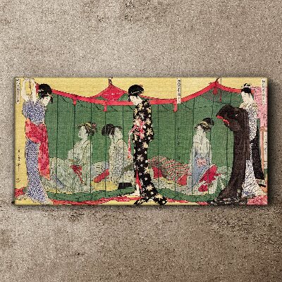 Obraz na plátně Scéna z japonského každodenního života