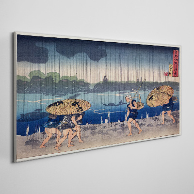 Obraz na plátně Řeka asijský déšť